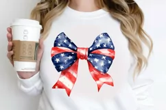 Bow 4th Of July Sublimation PNG Clipart Product Image 2