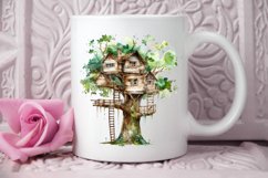 Watercolor Treehouse PNG Clipart Product Image 2