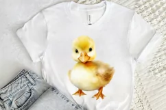 Cute Baby Duck Watercolor PNG Clipart Product Image 2