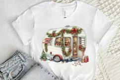Christmas Whimsical Caravan Sublimation PNG Clipart Product Image 2