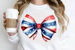 Bow 4th Of July Sublimation PNG Clipart Product Image 2
