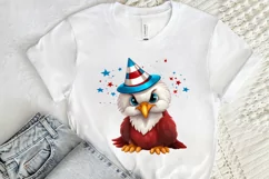 Cute Baby Bald Eagle 4th of July PNG Clipart Product Image 2