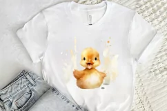Cute Baby Duck Watercolor PNG Clipart Product Image 2