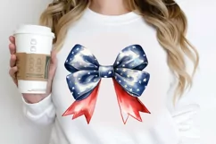 Bow 4th Of July Sublimation PNG Clipart Product Image 2