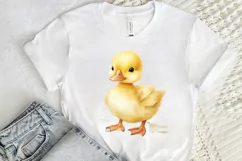 Cute Baby Duck Watercolor PNG Clipart Product Image 2