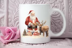 Watercolor Santa Claus PNG Clipart Product Image 2