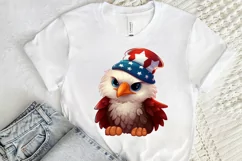 Cute Baby Bald Eagle 4th of July PNG Clipart Product Image 2