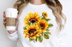 3D Sunflower Sublimation PNG Clipart Product Image 2