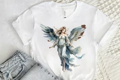 Angel Statue Watercolor Sublimation PNG Clipart Product Image 2