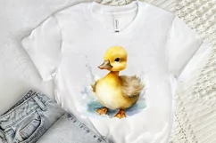 Cute Baby Duck Watercolor PNG Clipart Product Image 2