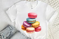 Colorful Macaroons Watercolor PNG Clipart Product Image 2