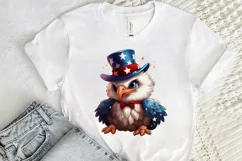 Cute Baby Bald Eagle 4th of July PNG Clipart Product Image 2