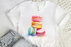 Colorful Macaroons Watercolor PNG Clipart Product Image 2