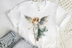 Angel Statue Watercolor Sublimation PNG Clipart Product Image 2
