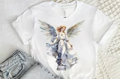 Angel Statue Watercolor Sublimation PNG Clipart Product Image 2