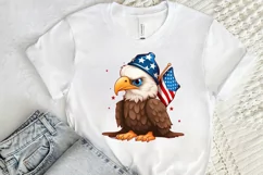 Cute Baby Bald Eagle 4th of July PNG Clipart Product Image 2