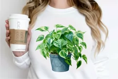 Houseplants In Pot Sublimation PNG Clipart Product Image 2