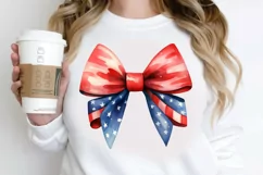 Bow 4th Of July Sublimation PNG Clipart Product Image 2