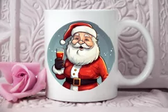 Watercolor Santa Claus PNG Clipart Product Image 2