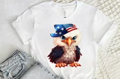 Cute Baby Bald Eagle 4th of July PNG Clipart Product Image 2
