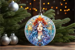 Stained Glass Fantasy Goddess PNG Clipart Product Image 2