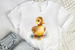 Cute Baby Duck Watercolor PNG Clipart Product Image 2