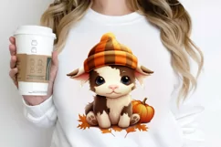 Cute Baby Cow For Halloween PNG Clipart Product Image 2