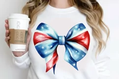Bow 4th Of July Sublimation PNG Clipart Product Image 2