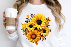 3D Sunflower Sublimation PNG Clipart Product Image 2