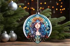 Stained Glass Fantasy Goddess PNG Clipart Product Image 2