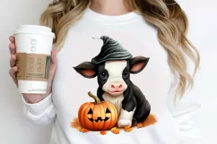 Cute Baby Cow For Halloween PNG Clipart Product Image 2