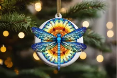 Dragonfly Floral Watercolor PNG Clipart Product Image 2