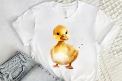 Cute Baby Duck Watercolor PNG Clipart Product Image 2