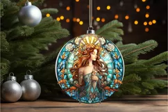Stained Glass Fantasy Goddess PNG Clipart Product Image 2