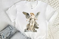 Angel Statue Watercolor Sublimation PNG Clipart Product Image 2
