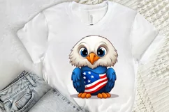 Cute Baby Bald Eagle 4th of July PNG Clipart Product Image 2