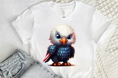 Cute Baby Bald Eagle 4th of July PNG Clipart Product Image 2