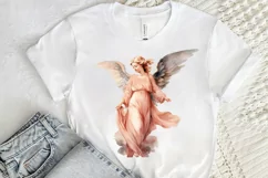 Angel Statue Watercolor Sublimation PNG Clipart Product Image 2