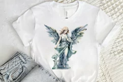 Angel Statue Watercolor Sublimation PNG Clipart Product Image 2