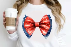 Bow 4th Of July Sublimation PNG Clipart Product Image 2