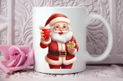 Watercolor Santa Claus PNG Clipart Product Image 2
