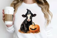Cute Baby Cow For Halloween PNG Clipart Product Image 2