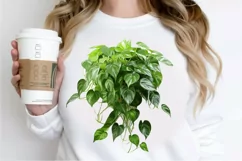 Houseplants In Pot Sublimation PNG Clipart Product Image 2