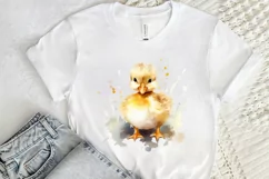 Cute Baby Duck Watercolor PNG Clipart Product Image 2