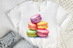 Colorful Macaroons Watercolor PNG Clipart Product Image 2