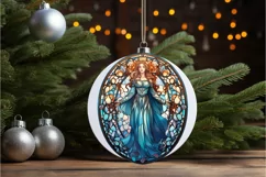 Stained Glass Fantasy Goddess PNG Clipart Product Image 2