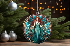 Stained Glass Fantasy Goddess PNG Clipart Product Image 2