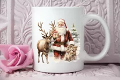 Watercolor Santa Claus PNG Clipart Product Image 2