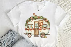 Christmas Whimsical Caravan Sublimation PNG Clipart Product Image 2