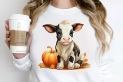 Cute Baby Cow For Halloween PNG Clipart Product Image 2